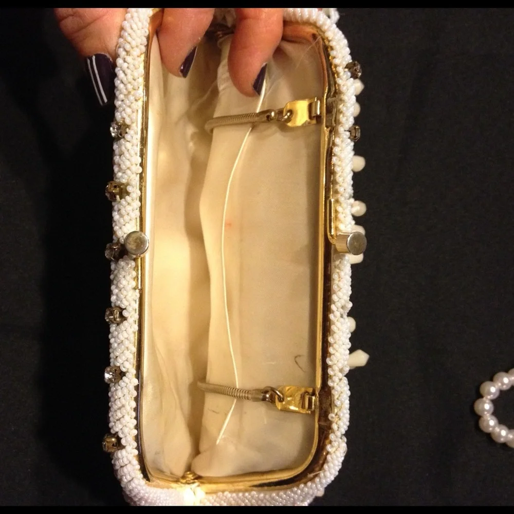 Vintage Crown Colony‎ Korea Beaded Evening Bag